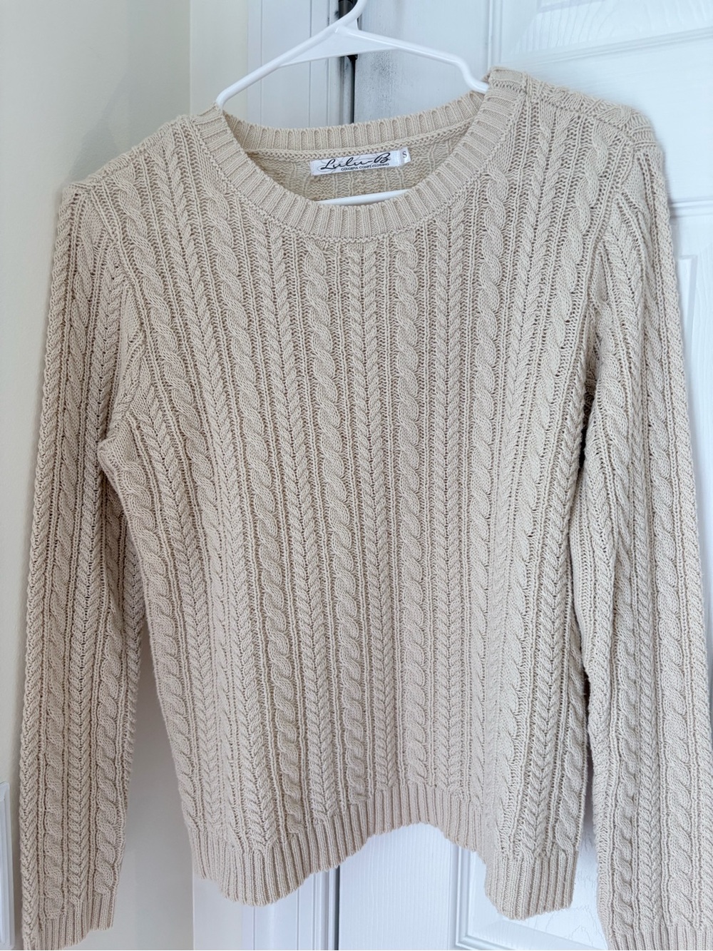 LuluB Crème Crewneck Sweater